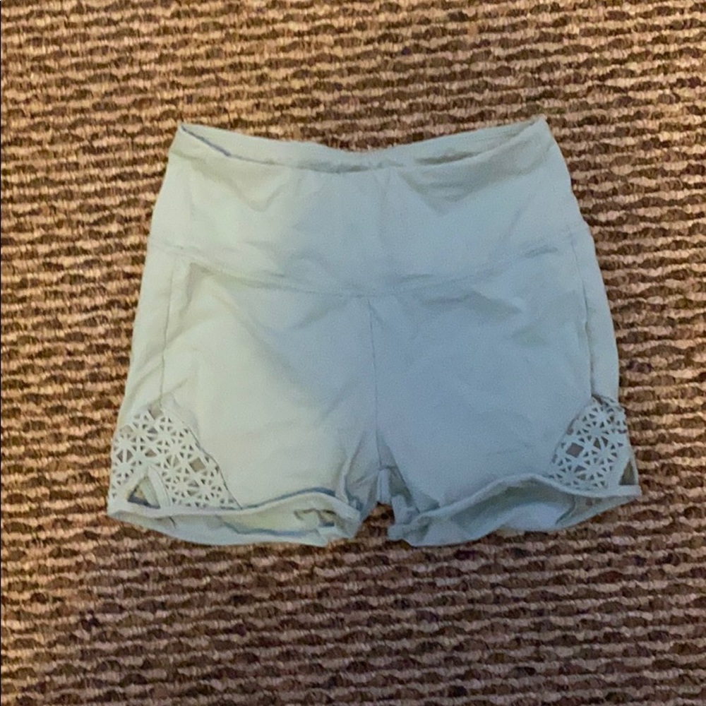 High Waisted Medium Athletic Mint Capezio Shorts